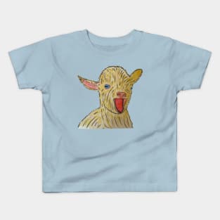 Baby Goat Screaming Kids T-Shirt